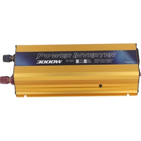 Onduleur Pur Sinus 3000W pour Voiture - Convertisseur 12V/220V avec Ventilateur et Port USB (1/5)