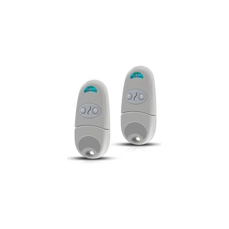 Telecomando per cancello 433,92 MHz – Compatibile con T0P432NA – 2 canali, 2 telecomandi + 2 paia di batterie a bottone – Per porte da garage e cancelli automatizzati (1/5)
