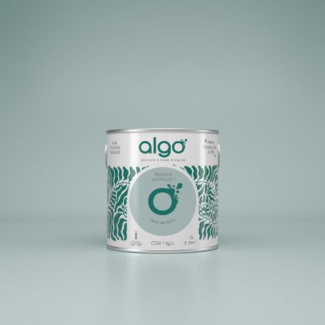 Peinture écologique Algo - Vert de Gris - 2L / Satin (1/4)
