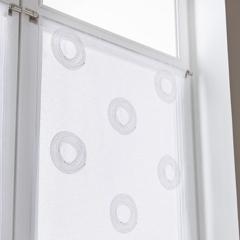 Coppia vetri schermanti, Cosmos bianco/argento l.60 x H.120 cm Centrale Brico