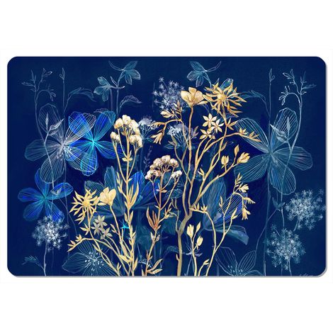 Tovaglietta rettangolare 29×42 cm, fantasia Midnight - feltro ecologico, lavabile a 40 °C, Bertoni (1/4)
