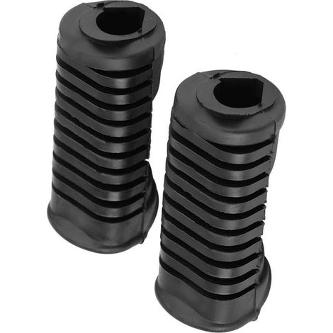 Moto Repose-pieds Pad - Plaque avant moto Repose-Pieds, Repose-pieds en caoutchouc Pad Grip Cover Compatible avec 125cc CG 125 (1/5)