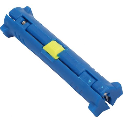 Stylo dénudeur de câble coaxial électrique multifonction, coupe-fil rotatif (bleu)
