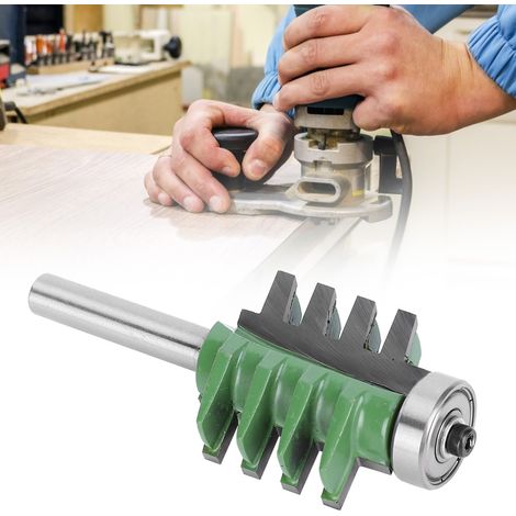 Fraise à rainurer en carbure cémenté 8 x 34,9 mm, pour le travail du bois, accessoires de coupe, vert (1/5)