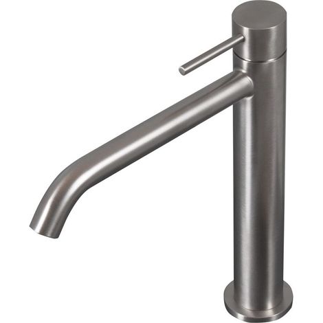 Rubinetto Miscelatore Monocomando Alto Lavabo Satinato Tevere (1/3)
