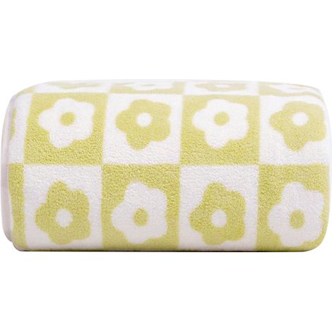 2 Serviette, Coton 100%, Motif floral rétro, Absorbante, Grande et petite taille, Pour couple et salle de bain (1/5)