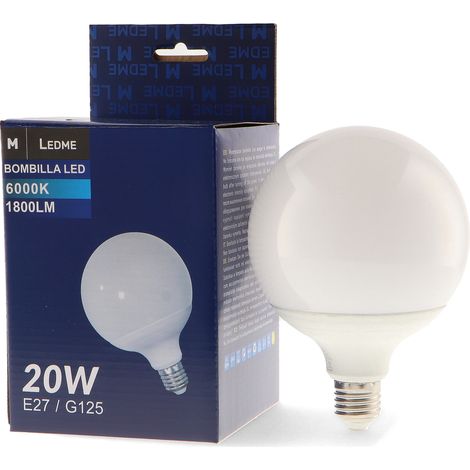 Ampoule LED E27 G125 20W 4500K - Ledme - LM7096 (1/2)
