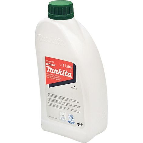 Makita – Huile pour chaîne de tronçonneuse Biotop 1L – Viscosité 113 mm²/s – Compatible avec DUC254CZ, DUC256Z, UC3541A, UC4551A (1/6)