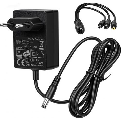 9V 2A Adaptateur Secteur Chargeur pour Vélo d'appartement CYD-0900500E (1/5)