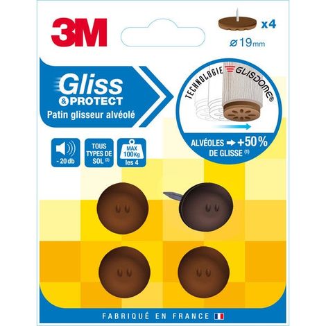 Satz mit 4 3M-Kunststoffpads 3M