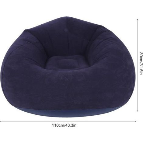 Vvikizy-Chaise de canapé sphérique simple gonflable ultra douce pour pique-nique de camping de voyage en plein air de dortoir (1/3)