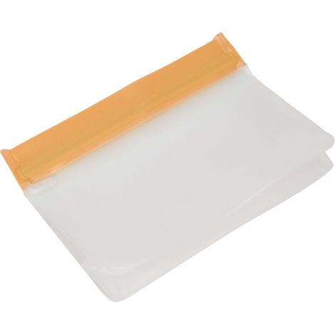 Sacs en silicone écologiques, étanches et réutilisables pour la conservation des aliments et légumes à la maison, orange, grande taille (1/5)