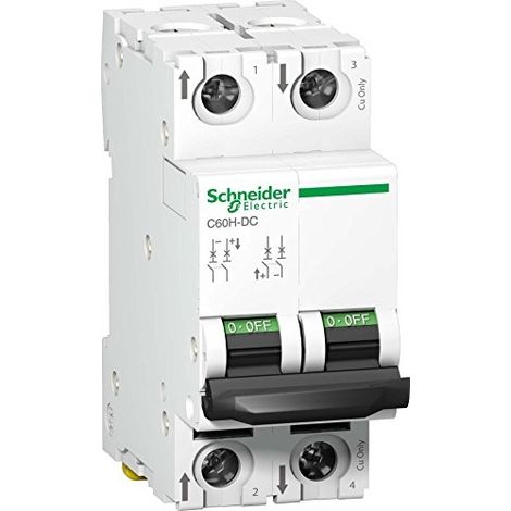 Interruttore Schneider Electric c60h-dc 20A 2 poli