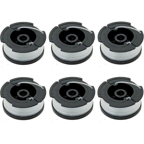 Lot de 6 bobines A6481 A6485 pour coupe-bordures Black & Decker (2025). (1/5)