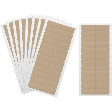 180 languettes adhésives double face pour extensions de cheveux, 4 x 0,8 cm (1/5)
