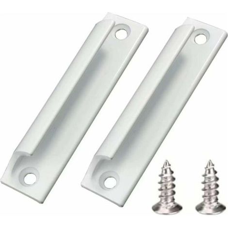Online Store - 2 pièces(Blanc)Poignée en alliage d'aluminium ,Poignée de porte coulissante,Poignée de porte de balcon,Poignée de tiroir (1/5)