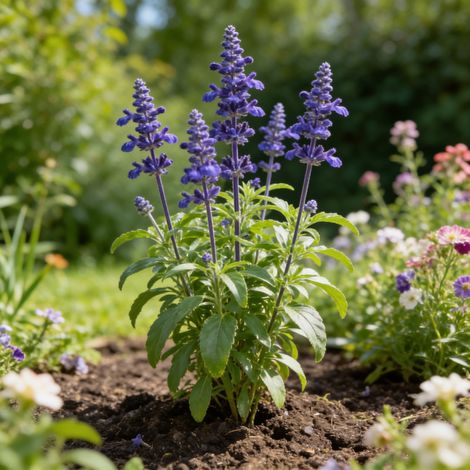 Sauge nemorosa Blaukönigin 20cm Godet 9cm - Salvia (1/4)