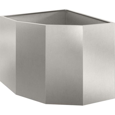 Maison Exclusive - Vaso d'angolo Argento 60 x 60 x 50 cm Acciaio inossidabile
