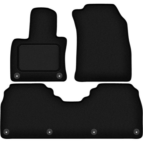 Tappetini auto in velluto nero per: Hongii E-HS9 5 posti (2020-) (1/5)