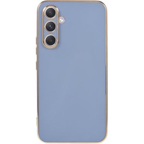 Funda para Samsung Galaxy A15, Glamour CamShield, azul + cristal 9H (1/5)