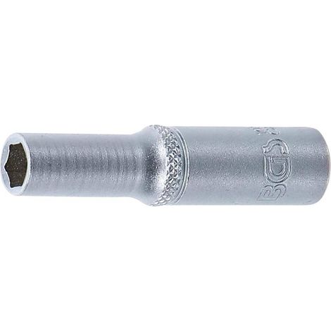 Douille Six Pans Longue 6,3 mm (1/4) - 6 mm - Précision et Durabilité, Acier, Zones Difficiles - D-Work (1/5)