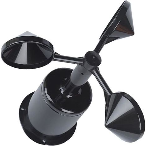 Indicateur de Direction du Vent - Anémomètre - Coque en Plastique - 36V - 180g - Précision de Mesure (1/4)