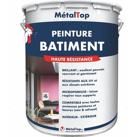 Peinture Batiment - Gris noir - RAL 7021 - 5 L - Métaltop