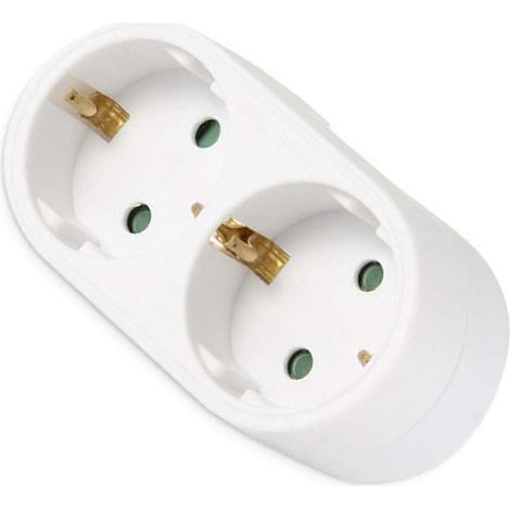raise Electrical Socket Adapter Expands One to Two Outlets PP Power (1/5)
