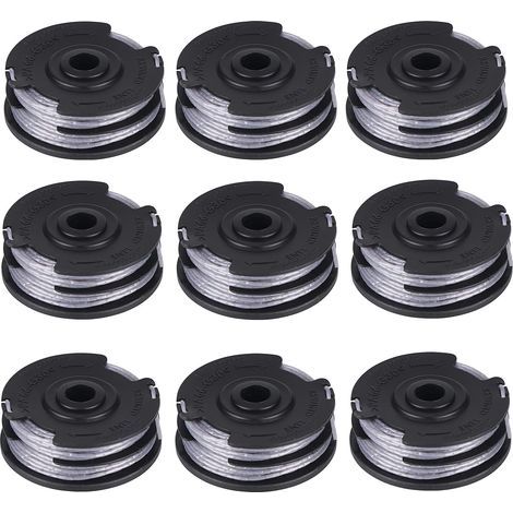 - Spool of cutting line - Nylon trimmer line - Automatic feed system - For soft grass - Black - 6 m x 1.6 mm (1/5)