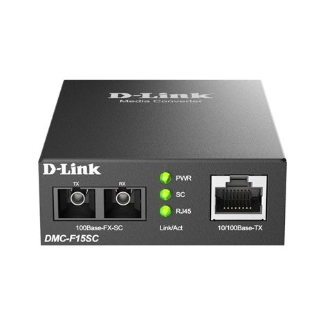 DMC-F15SC/E convertidor de medio 100 Mbit/s 1310 nm Negro
