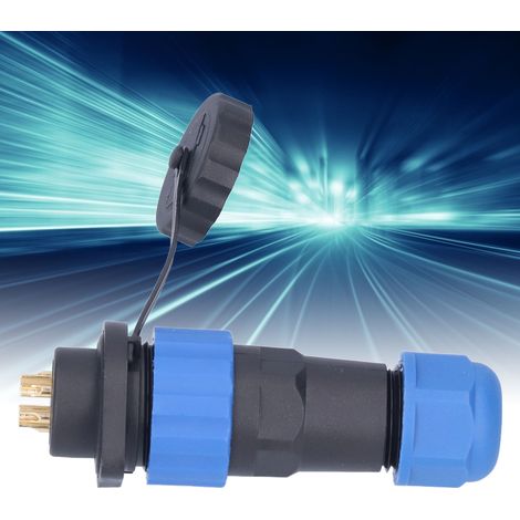 Prise industrielle étanche IP68 AC380V 10A, connecteur aviation SP206 broches pour adaptateur de puissance (1/5)
