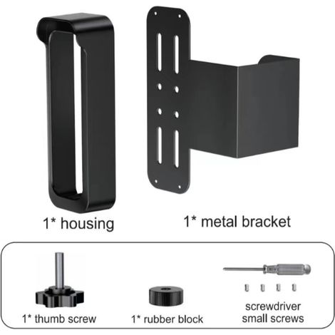 Support de sonnette vidéo antivol étanche, fixation murale extérieure pour caméra de sonnette avec protection contre la pluie et kit de fixation complet (1/5)