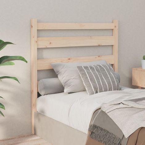 Bed Headboard 96x4x100 cm Solid Wood Pine vidaXL (1/5)