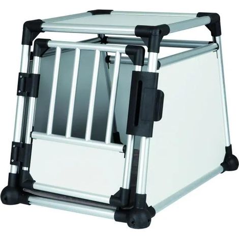 Trixie Transportbox grau und silber 55x62x78 cm (1/3)
