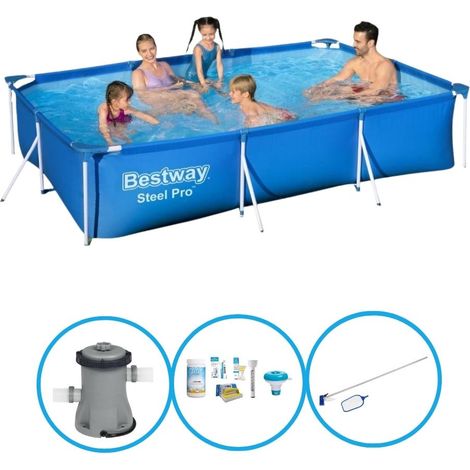 Bestway Bestway Steel Pro Rectangulaire - 300x201x66 cm - 4-pièces  S22725 (1/5)