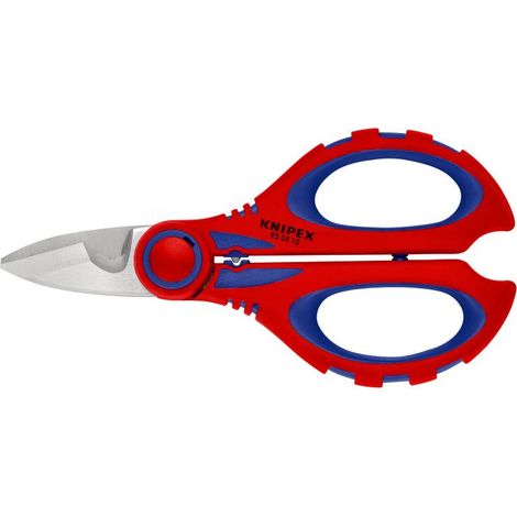 Knipex – Forbici da elettricista 160 mm con taglienti in acciaio inox 56 HRC – Punto di crimpaggio fino a 6,0 mm² – Custodia in materiale sintetico – 950510SB (1/3)