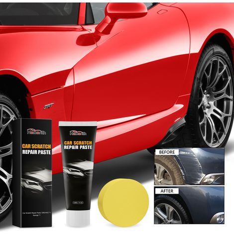 Car Scratch Repair Paste, Deep Repair for Car Paint Scratches, Paint Polishing and Refurbishing Paste -- 120g + Sponge (1/5)