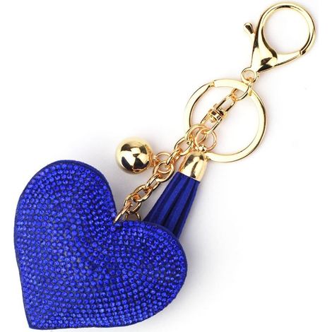 Paillettes Porte-clés Cristal Strass Amour Coeur Conception Porte-clés Super Fashonable Porte-clés Charme (1/4)
