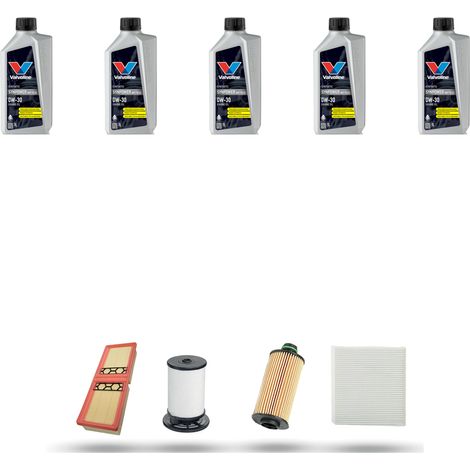Kit tagliando 4 FILTRI e 5L OLIO compatibile con Alfa Romeo Giulia (952) 2.2 JTDM 16v 100kw dal 2016 (1/5)