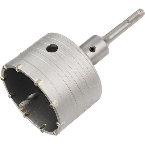 Scie à Cloche Trépan Béton avec Adaptateur SDS Plus 110 mm, Pour Brique Béton Ciment Pierre 85mm+110mm SDS Plus Adaptateur (1/5)