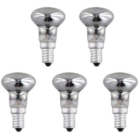 Ampoule de Remplacement pour Lampe à Lave E14 R39 30W - Lot de 5 Ampoules à Incandescence Transparentes à Culot à Vis, Projecteur Réflecteur pour Éclairage Décoratif et Ambiance (1/5)