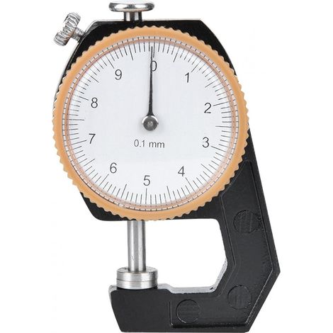 Digital Vernier Caliper Thickness Gauge 010mm Flat Head Thickness Tester Dial Thickness Gauge 0.1mm, Mechanical Micrometer - Gauge Depth Gauge Diameter Gauge (1/5)