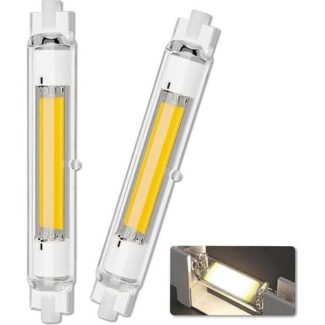 [KK] Ampoule LED R7S 118 mm 30 W à intensité variable, 4000 K, 3000 lm, 220-240 V. Cette ampoule LED COB remplace les ampoules halogènes.