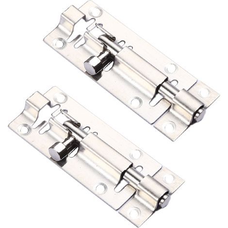 Schiebezylinderschloss – Dickes Edelstahl – Für Türen, Schränke, Fenster, Kabinen oder Räume – 2er-Pack (1/5)