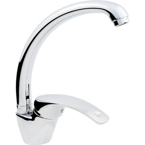 Rubinetto da cucina cromato Hydroland con cartuccia in ceramica