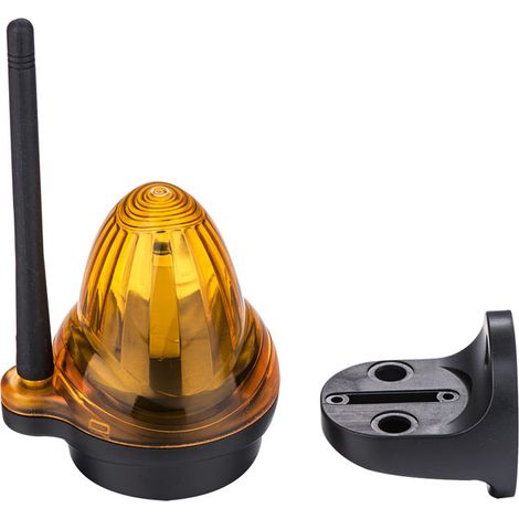 Luce lampeggiante universale di avvertimento per motore cancello 12V-265V AC/DC Luce stroboscopica di sicurezza a LED color ambra compatibile con motori cancello