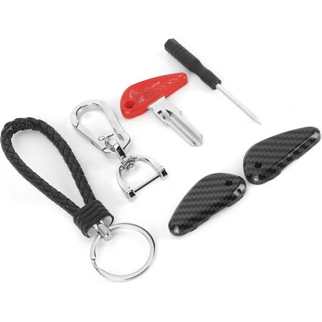 Clé de contact non coupée avec coque style fibre de carbone pour moto Indian Scout 1920-2018 (1/5)