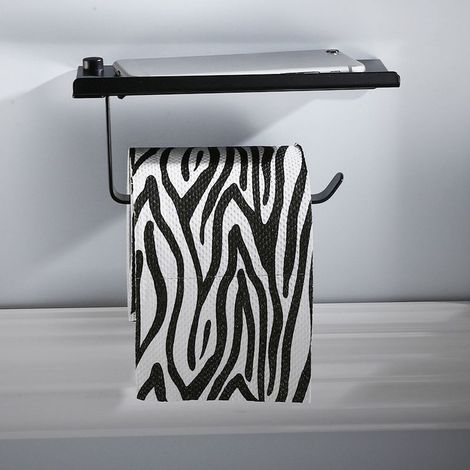 Style european bathroom household toilet black door-towels in paper door-paper box to paper space aluminum paper bracket for phone (1/5)