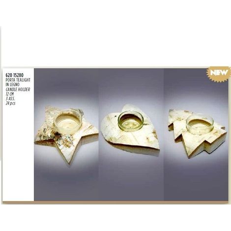 PORTA TEALIGHT IN LEGNO