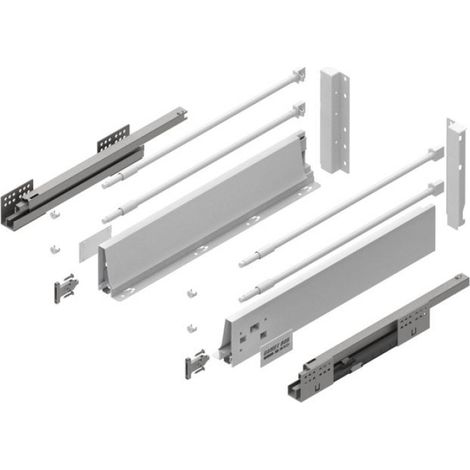 Tiroir - Hauteur 350 mm - Blanc - Charge Maximale 40 kg - Extension Complète - Fermeture En Douceur - 1 Pièce (1/5)